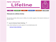 Tablet Screenshot of new-church-lifeline.org.uk